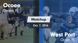 Matchup: Ocoee vs. West Port  2016