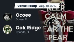 Recap: Ocoee  vs. Oak Ridge  2017