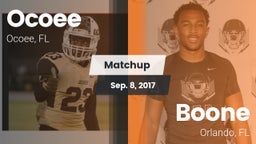 Matchup: Ocoee vs. Boone  2017