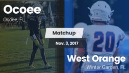 Matchup: Ocoee vs. West Orange  2017