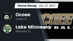 Recap: Ocoee  vs. Lake Minneola  2017
