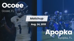 Matchup: Ocoee vs. Apopka  2018