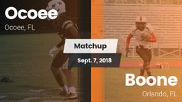 Matchup: Ocoee vs. Boone  2018