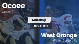 Matchup: Ocoee vs. West Orange  2018