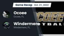 Recap: Ocoee  vs. Windermere  2022