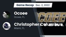 Recap: Ocoee  vs. Christopher Columbus  2022