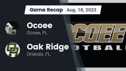Recap: Ocoee  vs. Oak Ridge  2023