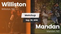 Matchup: Williston vs. Mandan  2016