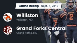 Recap: Williston  vs. Grand Forks Central  2019