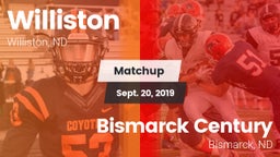 Matchup: Williston vs. Bismarck Century  2019