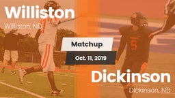 Matchup: Williston vs. Dickinson  2019