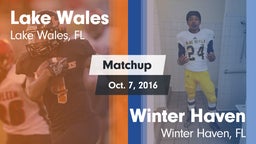 Matchup: Lake Wales vs. Winter Haven  2016