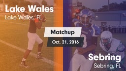 Matchup: Lake Wales vs. Sebring  2016