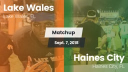 Matchup: Lake Wales vs. Haines City  2018