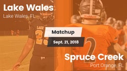 Matchup: Lake Wales vs. Spruce Creek  2018