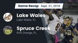 Recap: Lake Wales  vs. Spruce Creek  2018