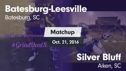 Matchup: Batesburg-Leesville vs. Silver Bluff  2016