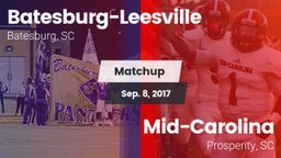 Matchup: Batesburg-Leesville vs. Mid-Carolina  2017