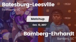 Matchup: Batesburg-Leesville vs. Bamberg-Ehrhardt  2017