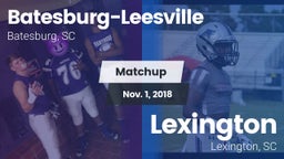 Matchup: Batesburg-Leesville vs. Lexington  2018