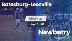 Matchup: Batesburg-Leesville vs. Newberry  2019