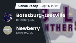 Recap: Batesburg-Leesville  vs. Newberry  2019