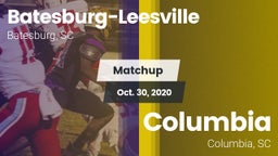 Matchup: Batesburg-Leesville vs. Columbia  2020