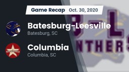 Recap: Batesburg-Leesville  vs. Columbia  2020