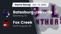 Recap: Batesburg-Leesville  vs. Fox Creek  2023