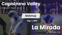 Matchup: Capistrano Valley vs. La Mirada  2017