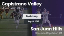 Matchup: Capistrano Valley vs. San Juan Hills  2017