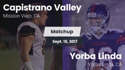 Matchup: Capistrano Valley vs. Yorba Linda  2017