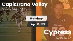 Matchup: Capistrano Valley vs. Cypress  2017