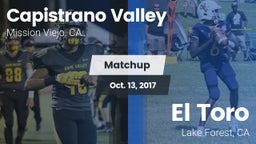 Matchup: Capistrano Valley vs. El Toro  2017