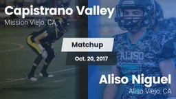 Matchup: Capistrano Valley vs. Aliso Niguel  2017