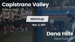 Matchup: Capistrano Valley vs. Dana Hills  2017