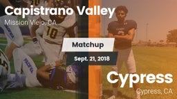 Matchup: Capistrano Valley vs. Cypress  2018