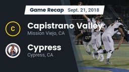 Recap: Capistrano Valley  vs. Cypress  2018