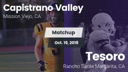 Matchup: Capistrano Valley vs. Tesoro  2018