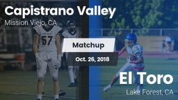 Matchup: Capistrano Valley vs. El Toro  2018