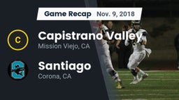 Recap: Capistrano Valley  vs. Santiago  2018