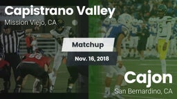 Matchup: Capistrano Valley vs. Cajon  2018