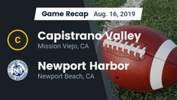 Recap: Capistrano Valley  vs. Newport Harbor  2019