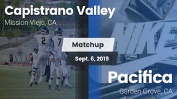 Matchup: Capistrano Valley vs. Pacifica  2019