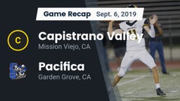 Recap: Capistrano Valley  vs. Pacifica  2019