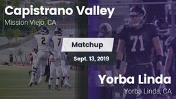 Matchup: Capistrano Valley vs. Yorba Linda  2019