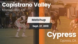 Matchup: Capistrano Valley vs. Cypress  2019