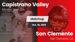 Matchup: Capistrano Valley vs. San Clemente  2019