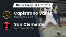 Recap: Capistrano Valley  vs. San Clemente  2019