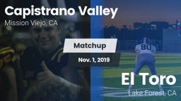 Matchup: Capistrano Valley vs. El Toro  2019